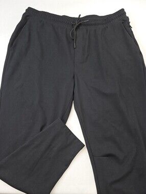 Old Navy Active Tappered Joggers Go-Dry Black Powersoft Size XL CU-3727
